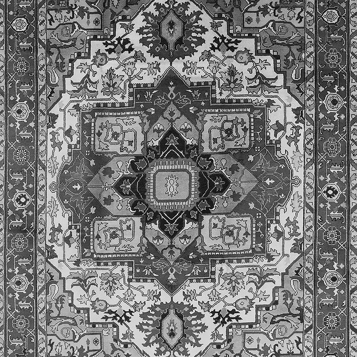 Machine Washable Oriental Gray Industrial Rug, wshurb1450gry