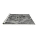 Sideview of Machine Washable Oriental Gray Industrial Rug, wshurb1451gry