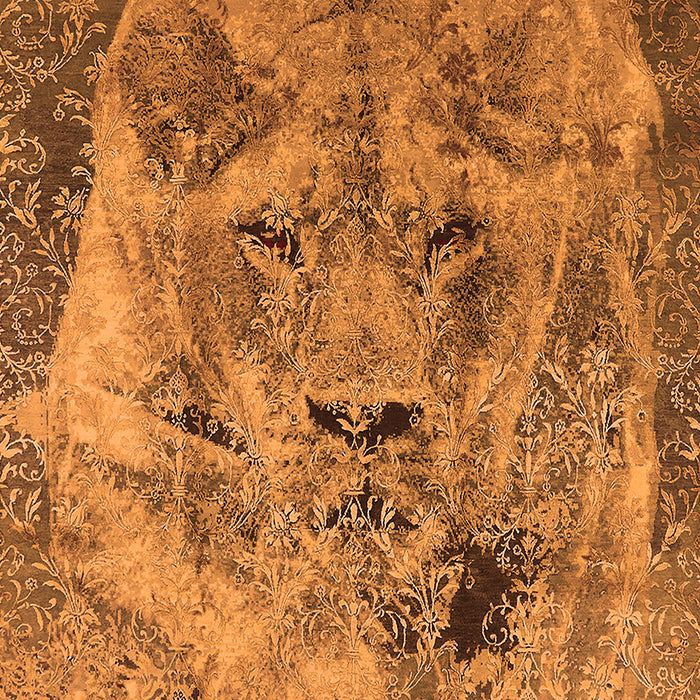 Oriental Orange Industrial Rug, urb1451org