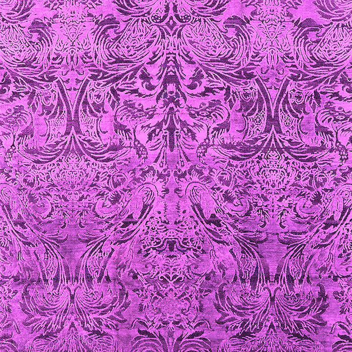 Machine Washable Oriental Pink Industrial Rug, wshurb1452pnk