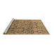 Sideview of Machine Washable Oriental Brown Industrial Rug, wshurb1452brn