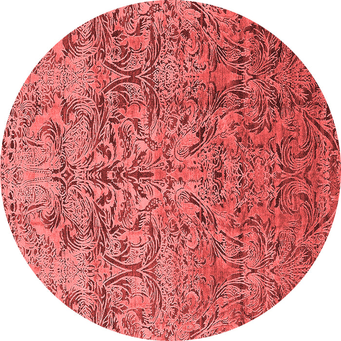 Machine Washable Oriental Red Industrial Rug, wshurb1452red