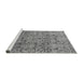 Sideview of Machine Washable Oriental Gray Industrial Rug, wshurb1452gry