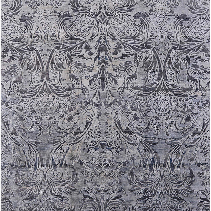 Mid-Century Modern Gray Oriental Rug, urb1452