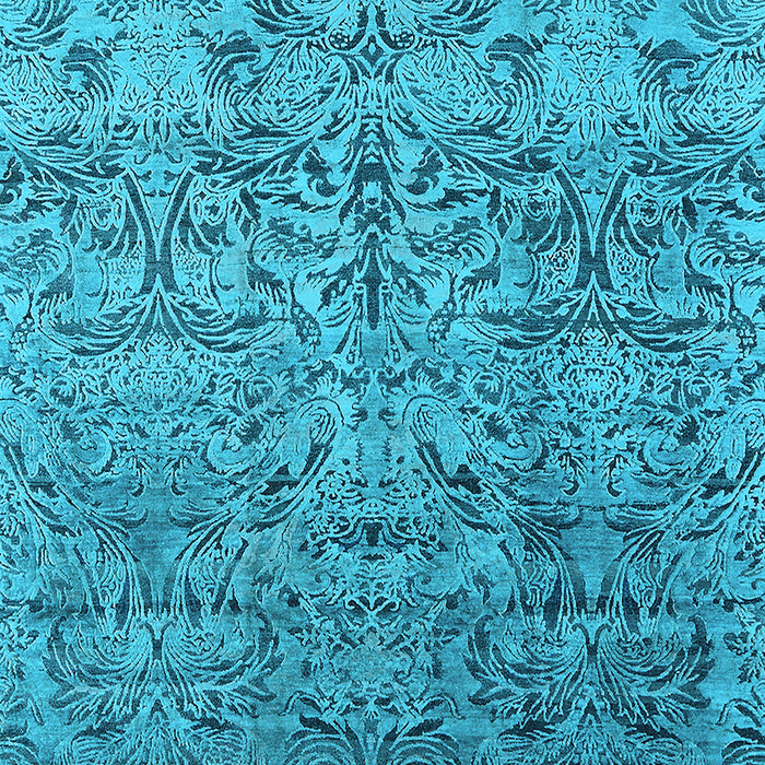 Oriental Light Blue Industrial Rug, urb1452lblu