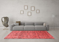 Machine Washable Oriental Red Industrial Rug, wshurb1452red