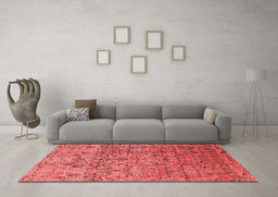 Industrial Red Washable Rugs