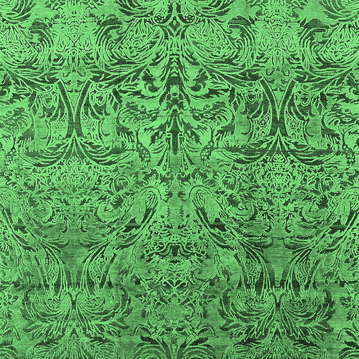 Oriental Emerald Green Industrial Rug, urb1452emgrn