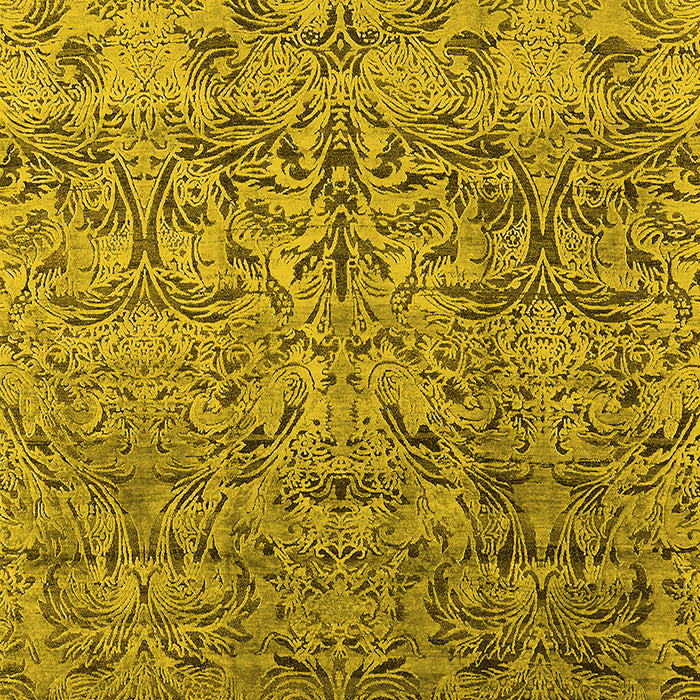 Oriental Yellow Industrial Rug, urb1452yw