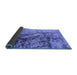 Sideview of Oriental Blue Industrial Rug, urb1453blu