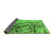 Sideview of Oriental Green Industrial Rug, urb1453grn