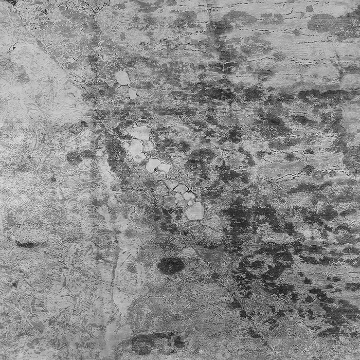 Square Machine Washable Oriental Gray Industrial Rug, wshurb1453gry