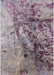 Machine Washable Industrial Modern Silver Pink Rug, wshurb1453