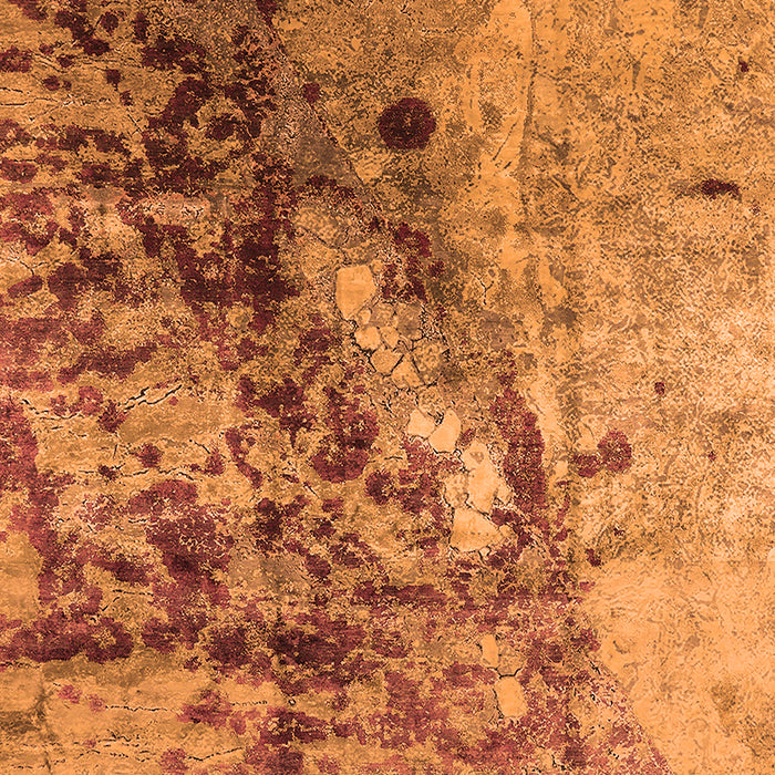 Machine Washable Oriental Orange Industrial Area Rugs, wshurb1453org