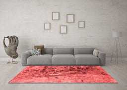 Industrial Red Washable Rugs