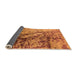 Sideview of Oriental Orange Industrial Rug, urb1453org