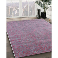 Mid-Century Modern Pink Oriental Rug, urb1454