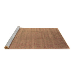 Sideview of Machine Washable Oriental Brown Industrial Rug, wshurb1454brn