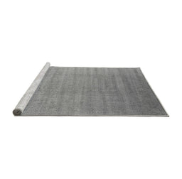 Sideview of Machine Washable Oriental Gray Industrial Rug, wshurb1454gry