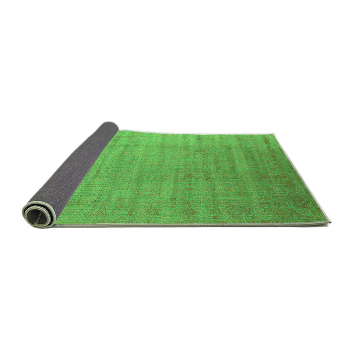 Sideview of Oriental Green Industrial Rug, urb1454grn