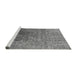 Sideview of Machine Washable Oriental Gray Industrial Rug, wshurb1455gry