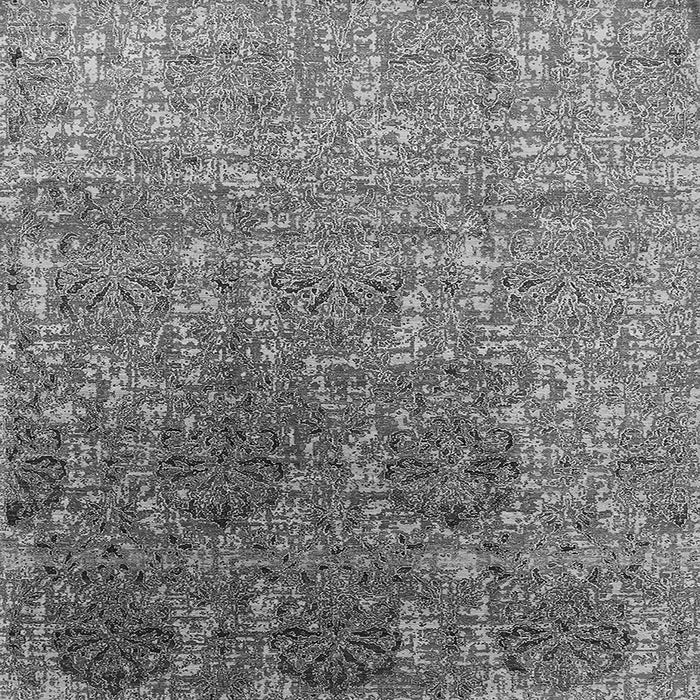 Square Oriental Gray Industrial Rug, urb1455gry