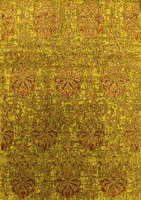 Oriental Yellow Industrial Rug, urb1455yw