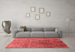 Industrial Red Washable Rugs