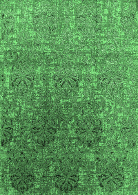 Oriental Emerald Green Industrial Rug, urb1455emgrn