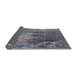 Sideview of Mid-Century Modern Purple Navy Blue Oriental Rug, urb1456