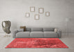 Industrial Red Washable Rugs