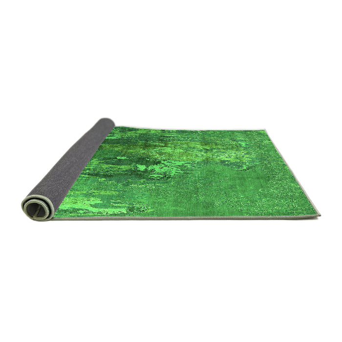 Sideview of Oriental Green Industrial Rug, urb1456grn