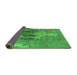 Sideview of Oriental Green Industrial Rug, urb1456grn