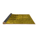 Sideview of Oriental Yellow Industrial Rug, urb1456yw