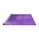 Sideview of Machine Washable Oriental Purple Industrial Area Rugs, wshurb1456pur