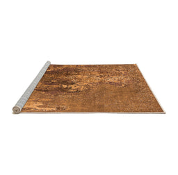 Sideview of Machine Washable Oriental Orange Industrial Area Rugs, wshurb1456org