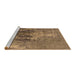 Sideview of Machine Washable Oriental Brown Industrial Rug, wshurb1456brn