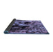 Sideview of Oriental Blue Industrial Rug, urb1457blu