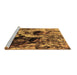 Sideview of Machine Washable Oriental Brown Industrial Rug, wshurb1457brn