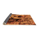 Sideview of Oriental Orange Industrial Rug, urb1457org