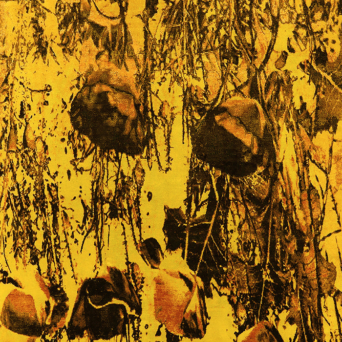 Machine Washable Oriental Yellow Industrial Rug, wshurb1457yw