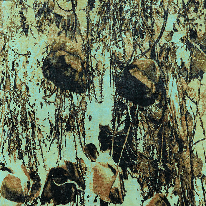 Machine Washable Oriental Light Blue Industrial Rug, wshurb1457lblu