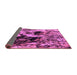 Sideview of Oriental Purple Industrial Rug, urb1457pur