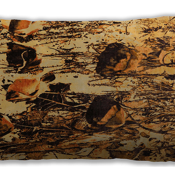 Mid-Century Modern Urban Vermilion Red Lumbar Throw Pillow, 13 inch by 19 inch, lburb1457