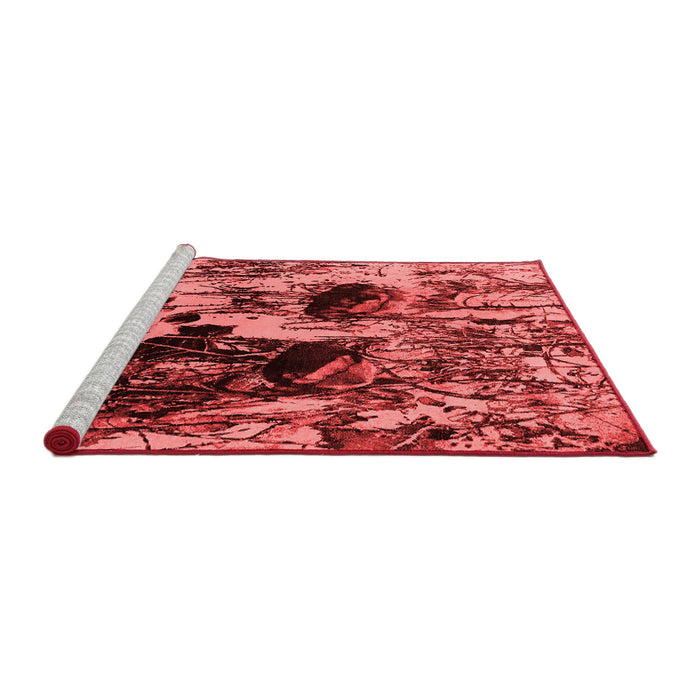 Industrial Red Washable Rugs