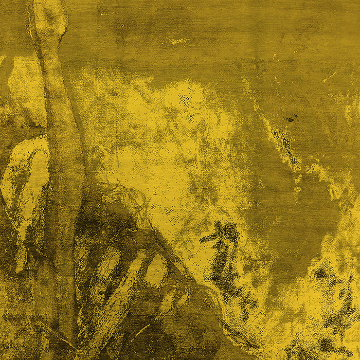 Oriental Yellow Industrial Rug, urb1458yw