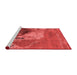 Industrial Red Washable Rugs