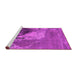 Sideview of Machine Washable Oriental Pink Industrial Rug, wshurb1458pnk