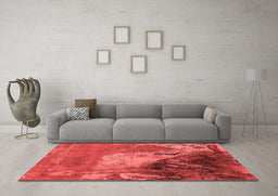 Industrial Red Washable Rugs
