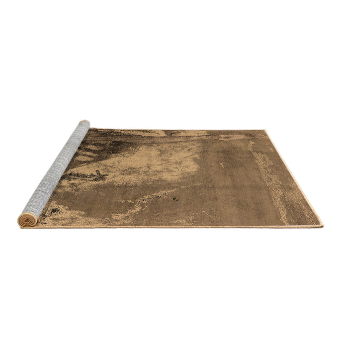 Sideview of Machine Washable Oriental Brown Industrial Rug, wshurb1458brn